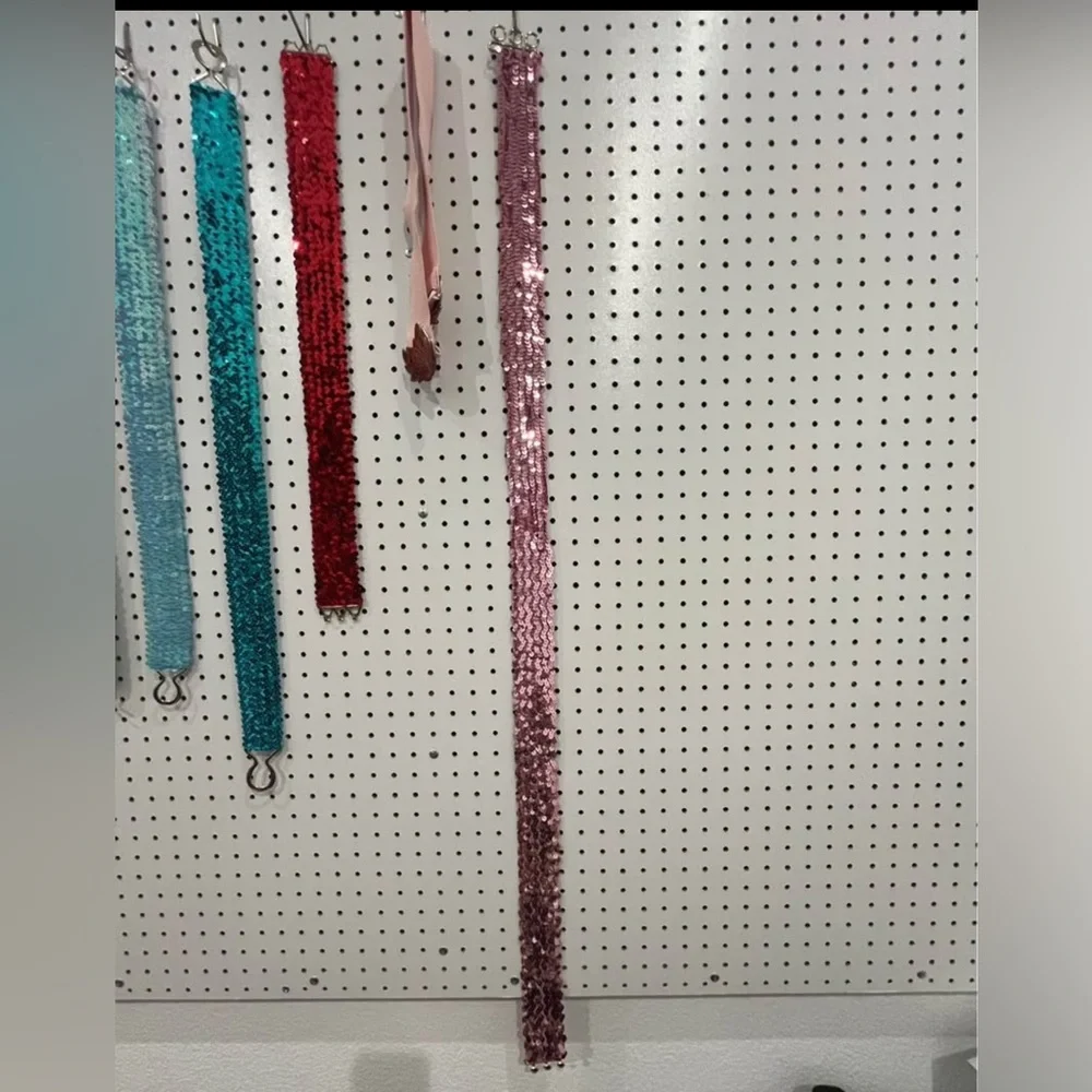 Lot of Various Sequin Waist Belts. Please‎ read description!